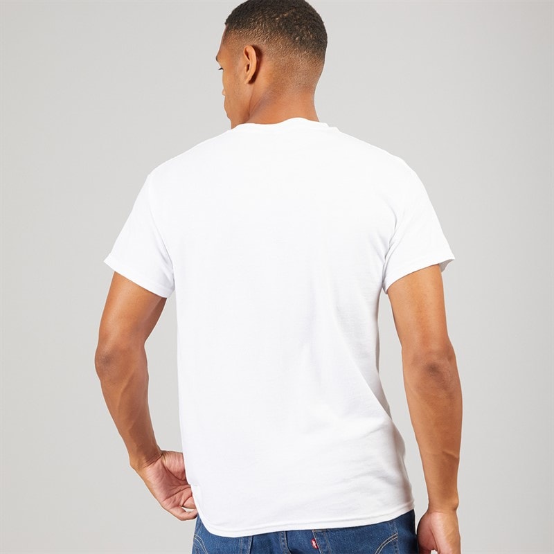 Disney Mens Pizza T-Shirt White - Image 2