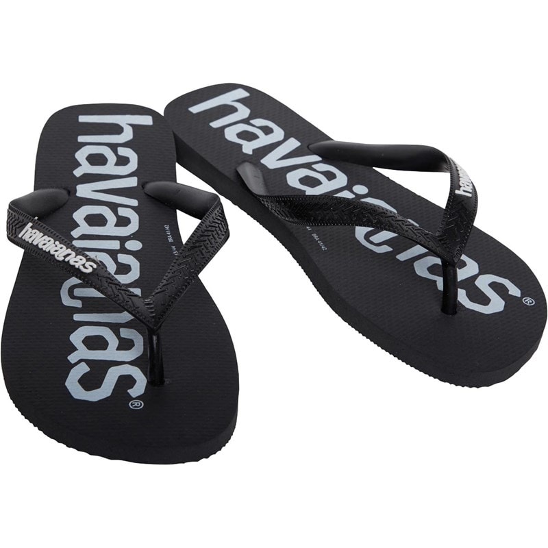 Havaianas Junior Top Logomania Flip Flops Black - Image 1