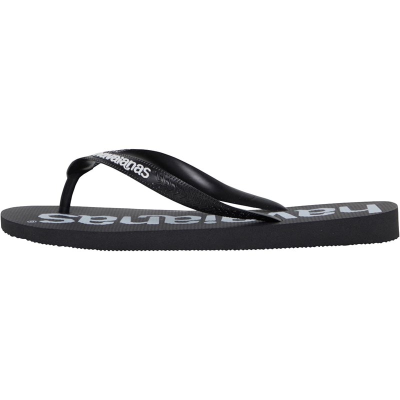 Havaianas Junior Top Logomania Flip Flops Black - Image 2