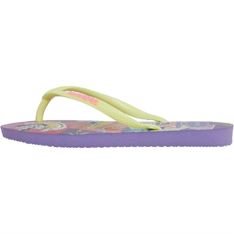 Havaianas Girls Disney Cool Flip Flops Purple Paisley - Image 2