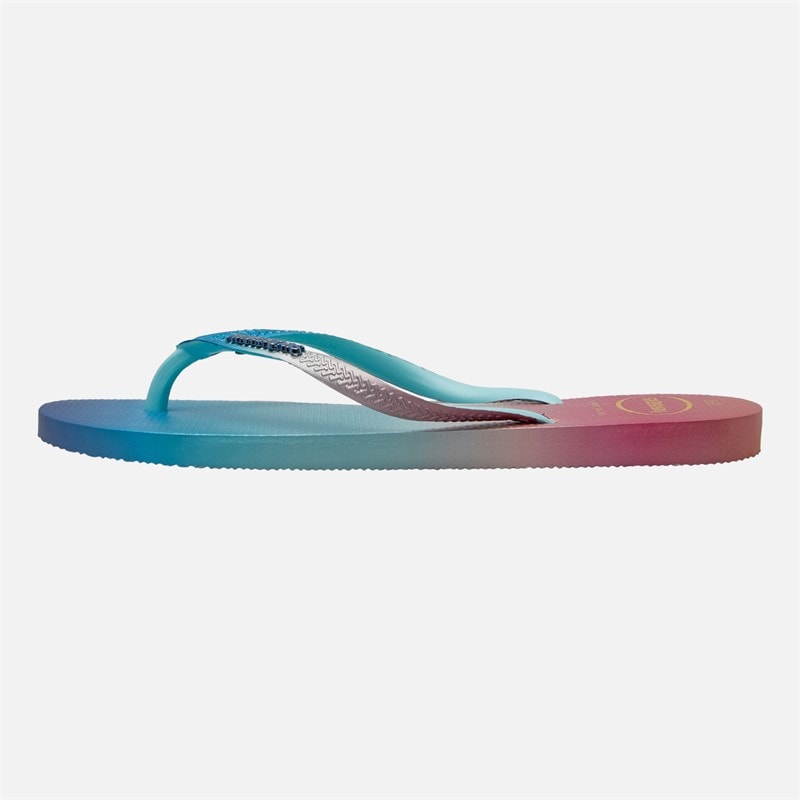 Havaianas Womens Slim Gradient Sunset Flip Flops Blue/Multi - Image 2