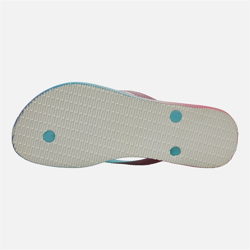 Havaianas Womens Slim Gradient Sunset Flip Flops Blue/Multi - Image 3
