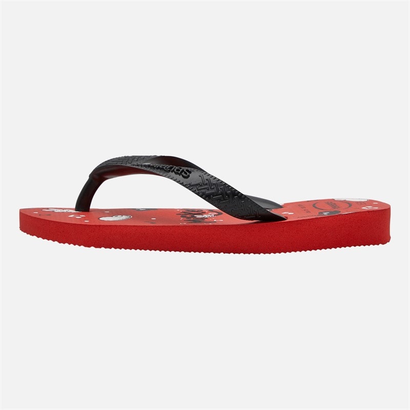 Havaianas Boys Top Disney Mickey Mouse Flip Flops Red/Black - Image 2