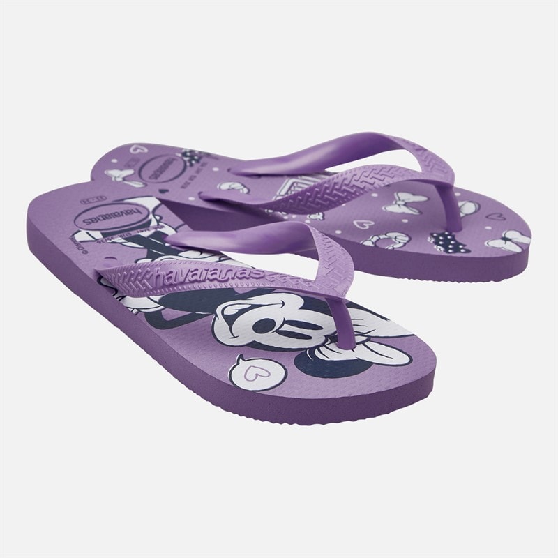 Havaianas Girls Top Disney Flip Flops Prisma Purple - Image 1