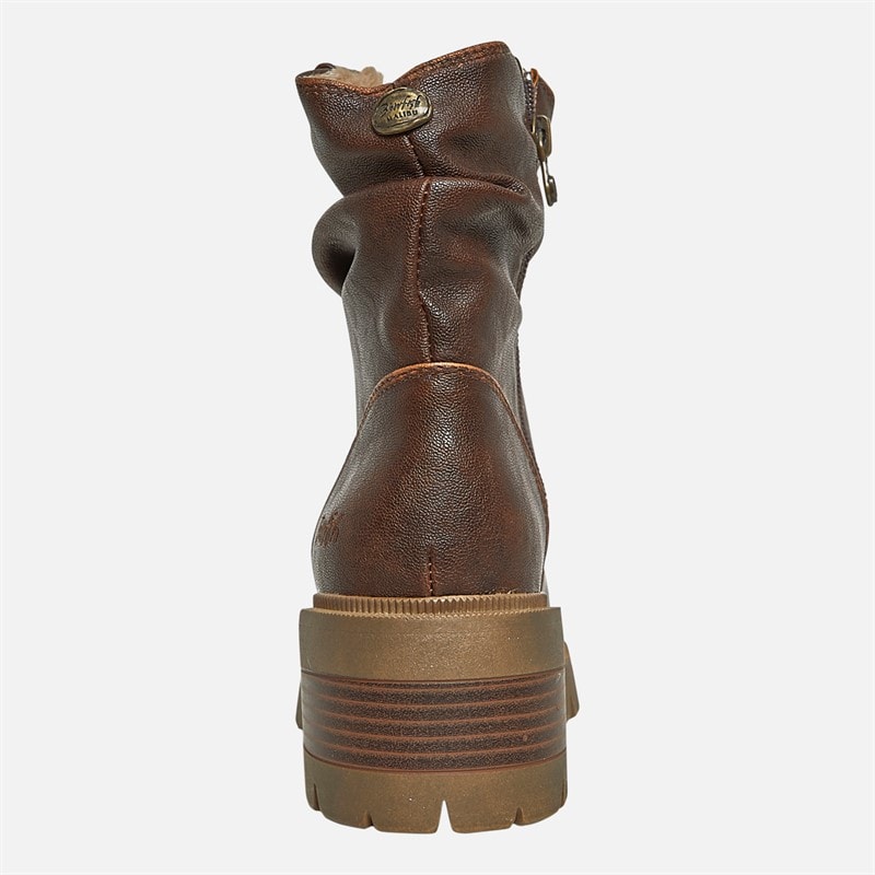 Blowfish Womens Juniper Cozy Ruched Boots Brown - Image 3