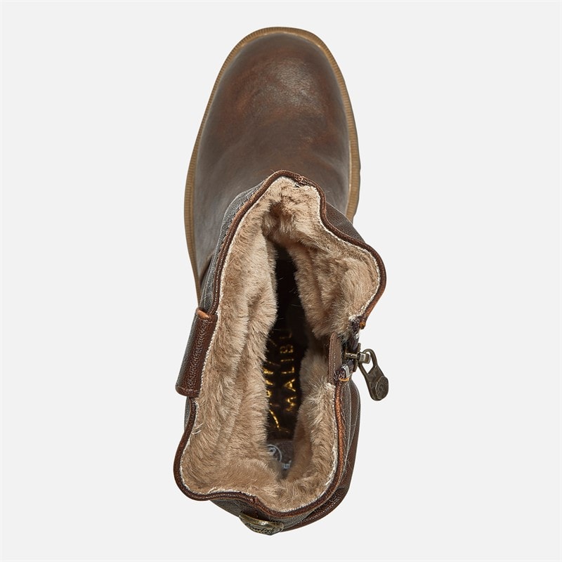 Blowfish Womens Juniper Cozy Ruched Boots Brown - Image 4