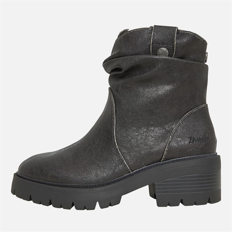 Blowfish Womens Juniper Cozy Ruched Boots Black - Image 1