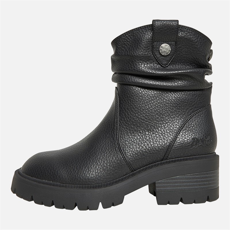 Blowfish Womens Juniper Ruched Boots Black - Image 2