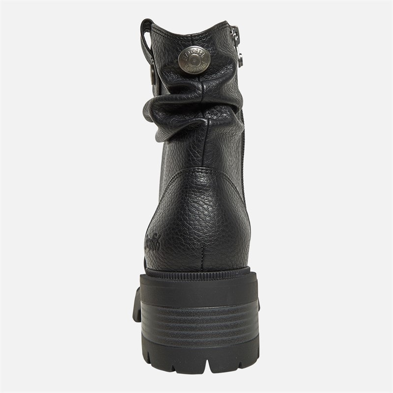 Blowfish Womens Juniper Ruched Boots Black - Image 4