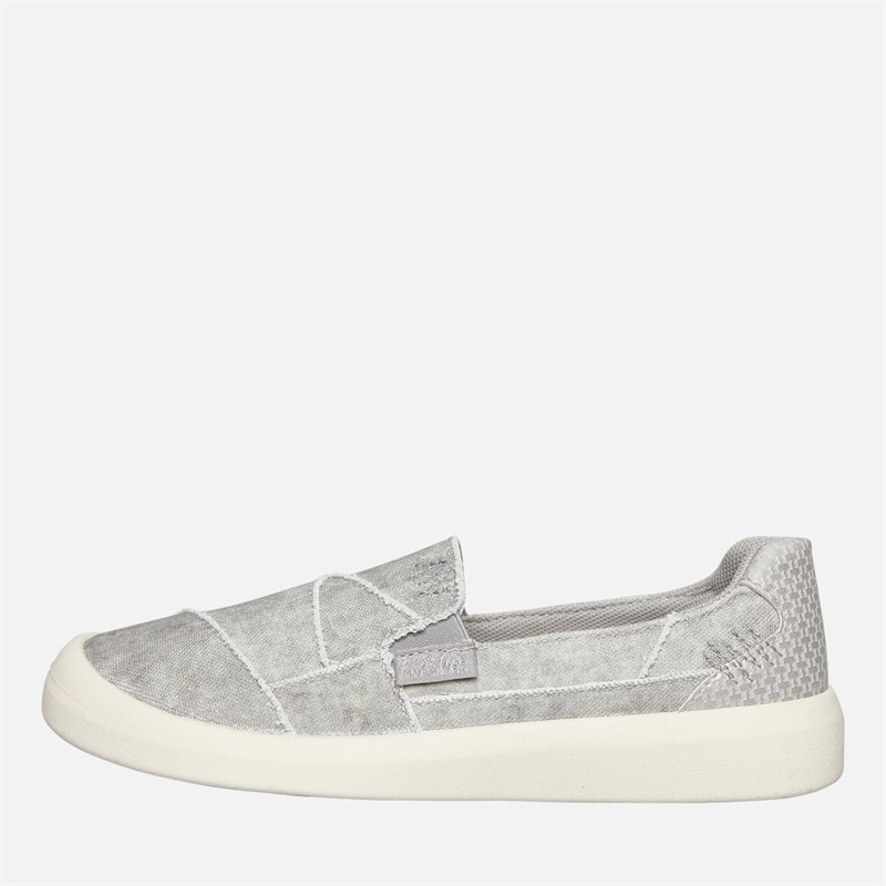 Blowfish Womens Malibu Beachfront Slip On Canvas Shoes Fog Grey - Image 2