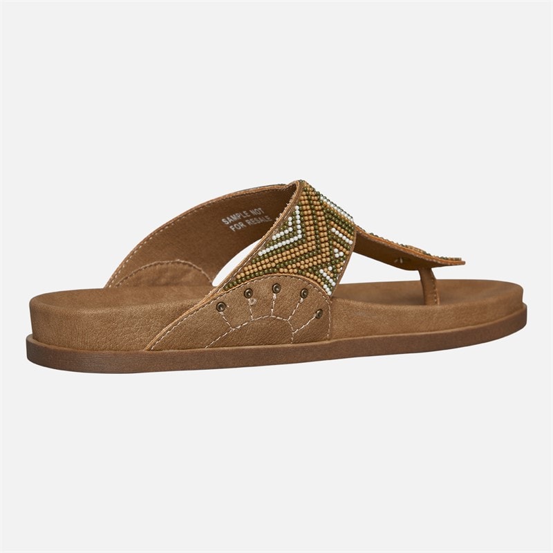 Blowfish Womens Malibu Lyric Thong Footbed Sandals Walnut/Brown - Image 5
