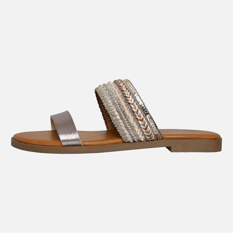 Blowfish Womens Malibu Curtis Mule Sandals Pearl/Metallic - Image 2