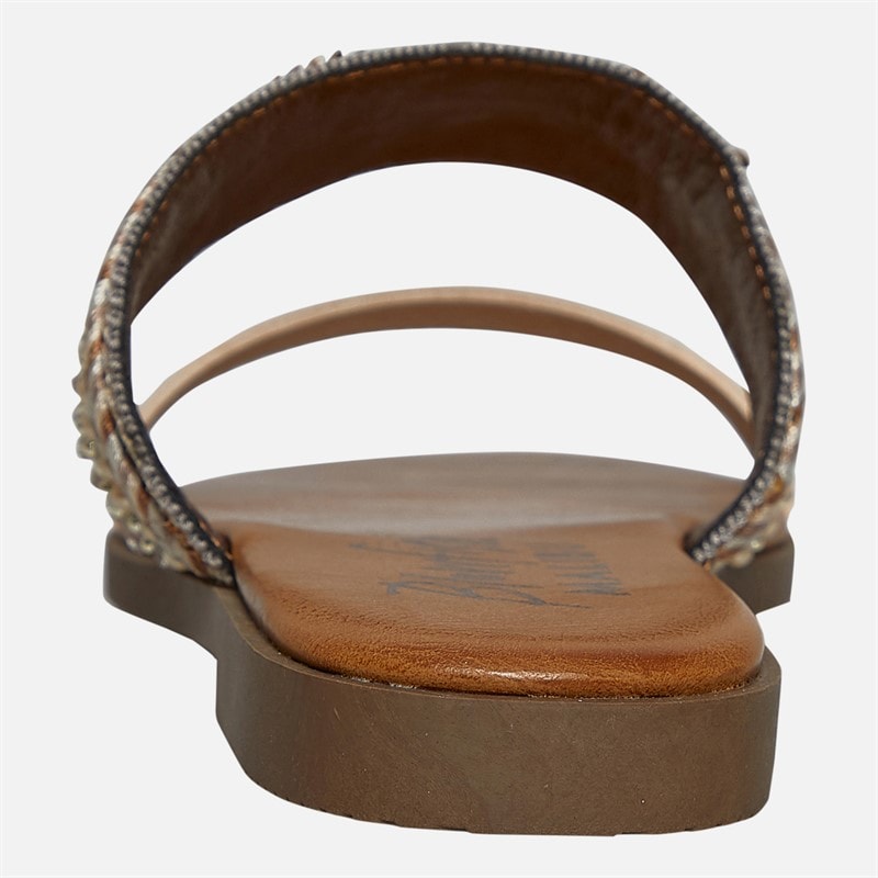 Blowfish Womens Malibu Curtis Mule Sandals Pearl/Metallic - Image 4