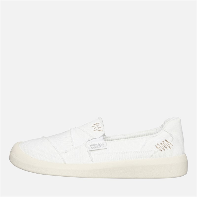 Blowfish Womens Malibu Beachfront Slip On Canvas Shoes White/Cream - Image 2
