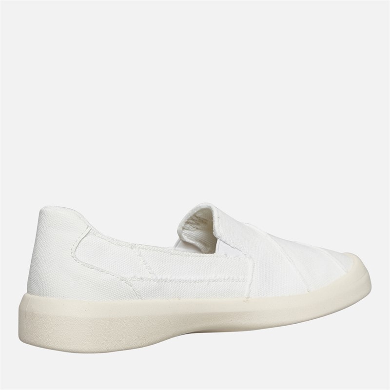 Blowfish Womens Malibu Beachfront Slip On Canvas Shoes White/Cream - Image 5
