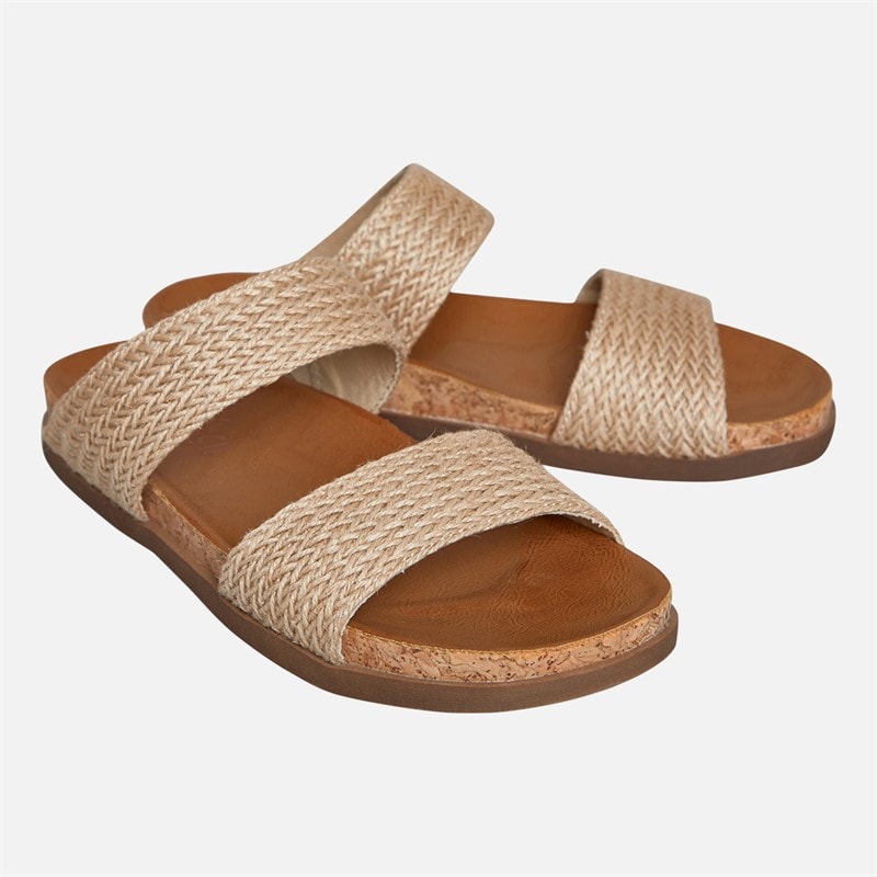 Blowfish Womens Malibu Leah Mule Footbed Sandals Sunbleach/Natural - Image 2