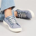 Blowfish Womens Malibu Boardwalk Lace Up Canvas Shoes Navy