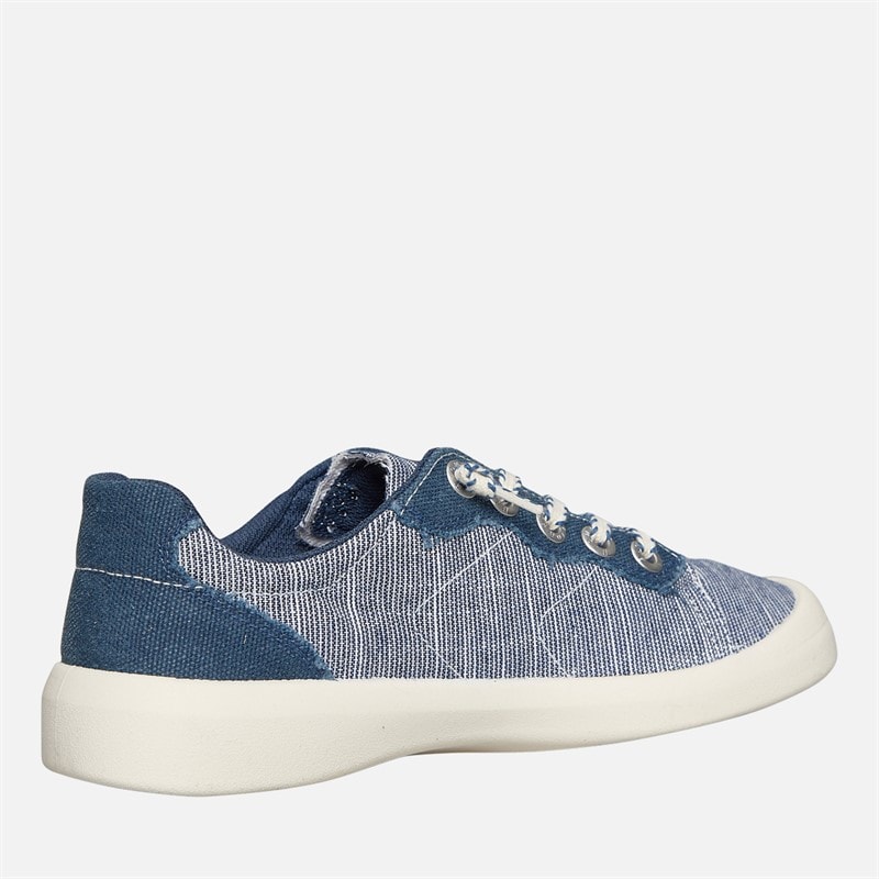 Blowfish Womens Malibu Boardwalk Lace Up Canvas Shoes Navy - Image 5