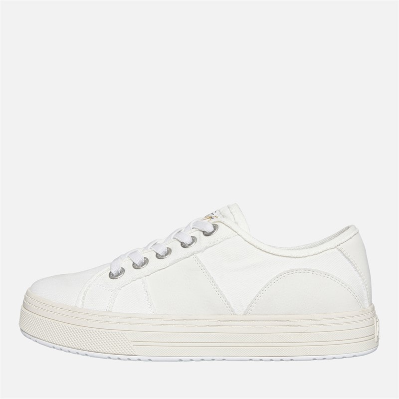 Blowfish Womens Malibu Super Smile Canvas Shoes White - Image 2