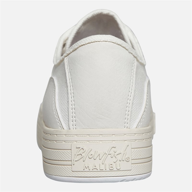 Blowfish Womens Malibu Super Smile Canvas Shoes White - Image 4