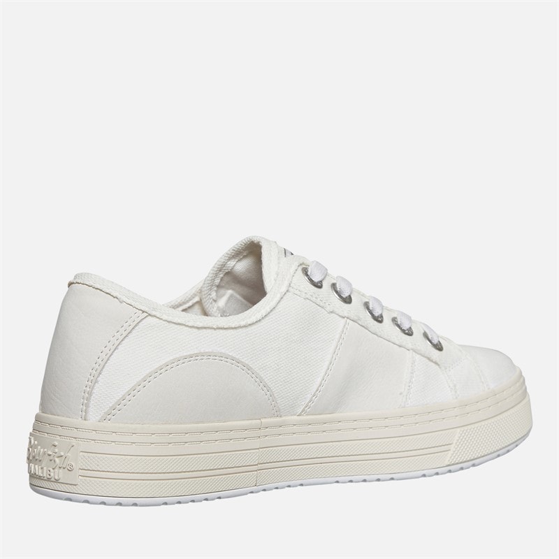 Blowfish Womens Malibu Super Smile Canvas Shoes White - Image 5