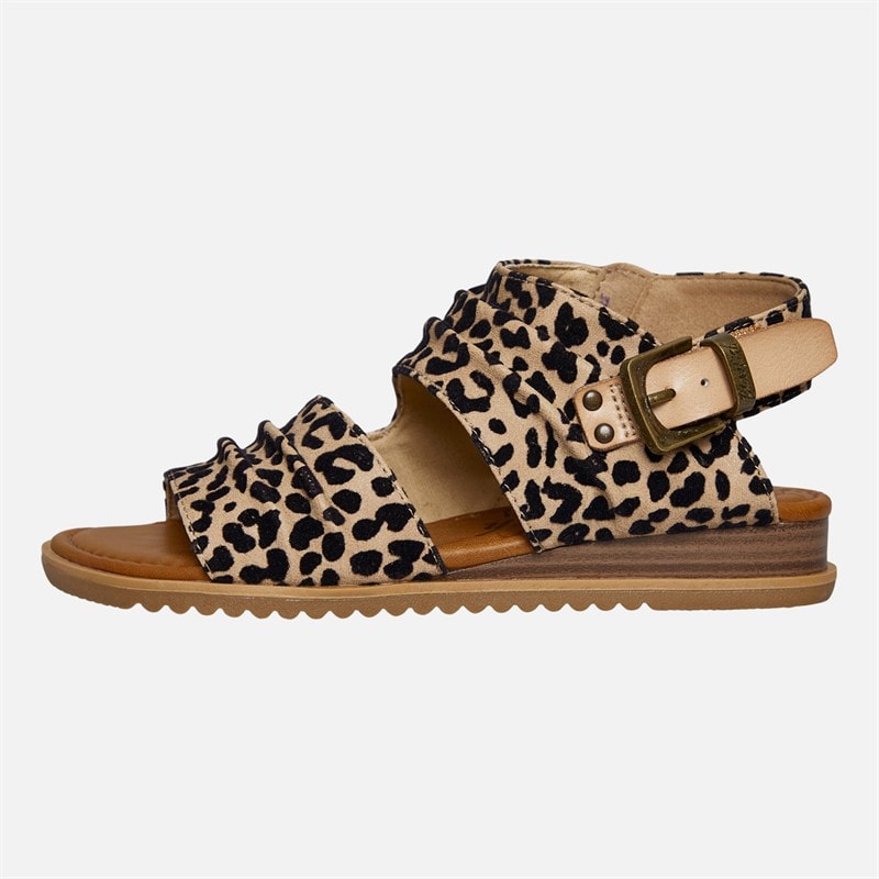 Blowfish Womens Malibu Bliss Ankle Strap Sandals Leopard - Image 2