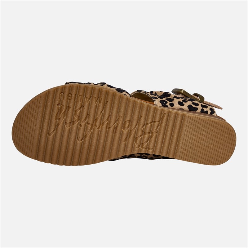 Blowfish Womens Malibu Bliss Ankle Strap Sandals Leopard - Image 3