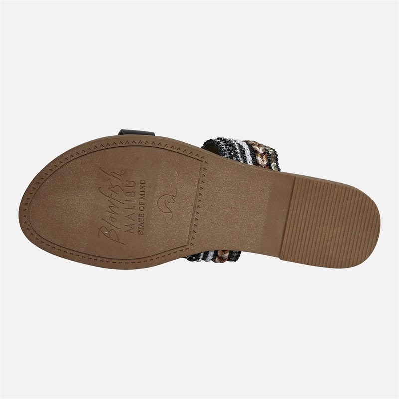 Blowfish Womens Malibu Curtis Mule Sandals Black/Metallic - Image 3
