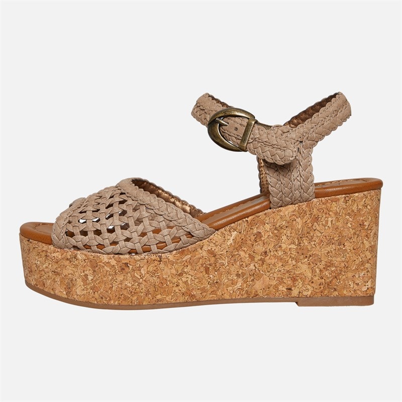 Blowfish Womens Malibu Aric Wedge Sandals Oak - Image 2