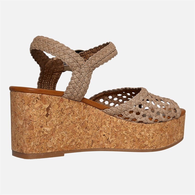Blowfish Womens Malibu Aric Wedge Sandals Oak - Image 5