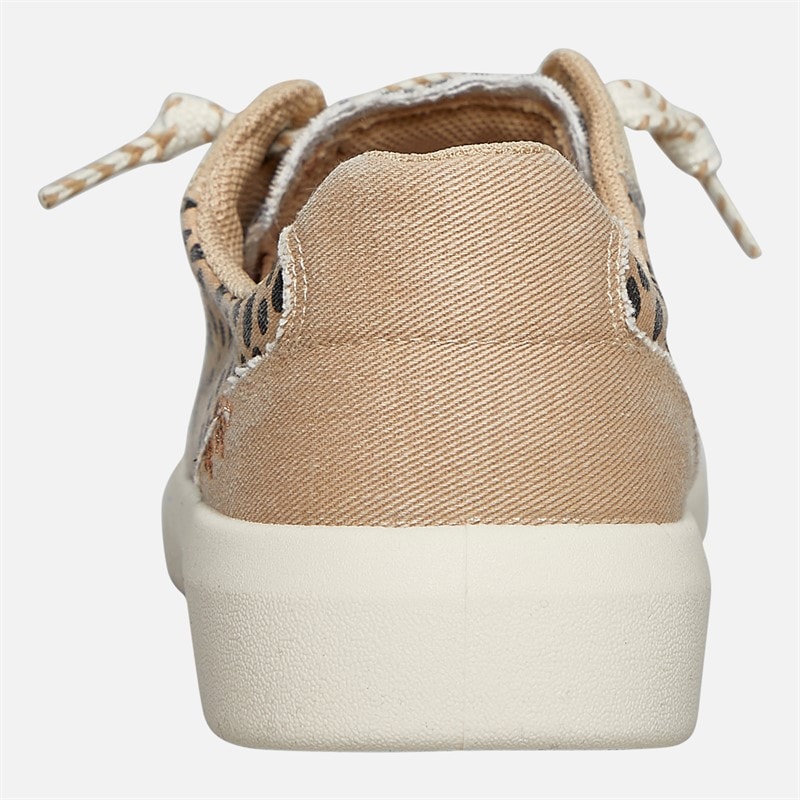 Blowfish Womens Malibu Boardwalk Lace Up Canvas Shoes Cheetah - Image 4