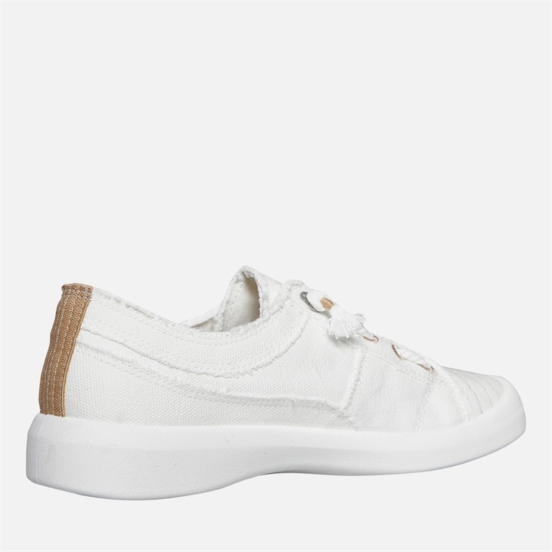 Blowfish Womens Malibu Beachside Slip On Canvas Shoes White/Cream - Image 5