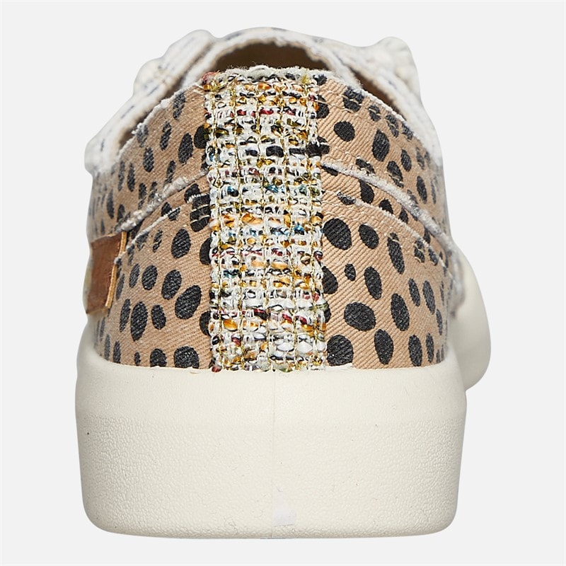 Blowfish Womens Malibu Beachside Slip On Canvas Shoes Cheetah - Image 4