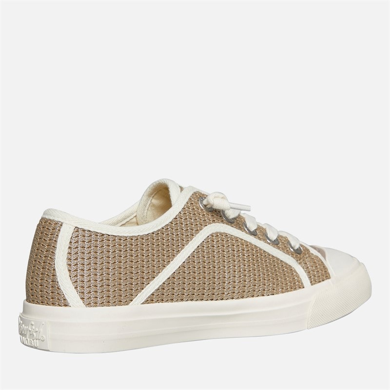 Blowfish Womens Malibu Mystical Canvas Shoes Taupe Silver - Image 5