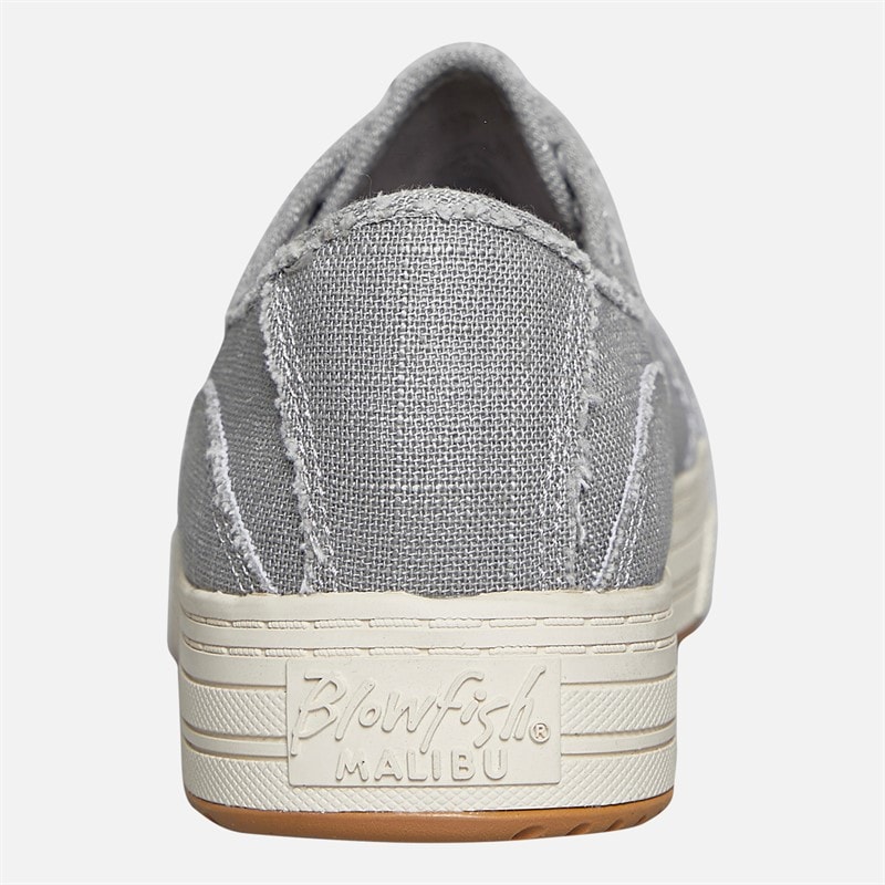 Blowfish Womens Malibu Super Smile Canvas Shoes Fog Grey - Image 4