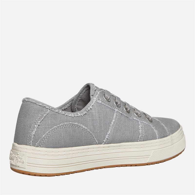 Blowfish Womens Malibu Super Smile Canvas Shoes Fog Grey - Image 5