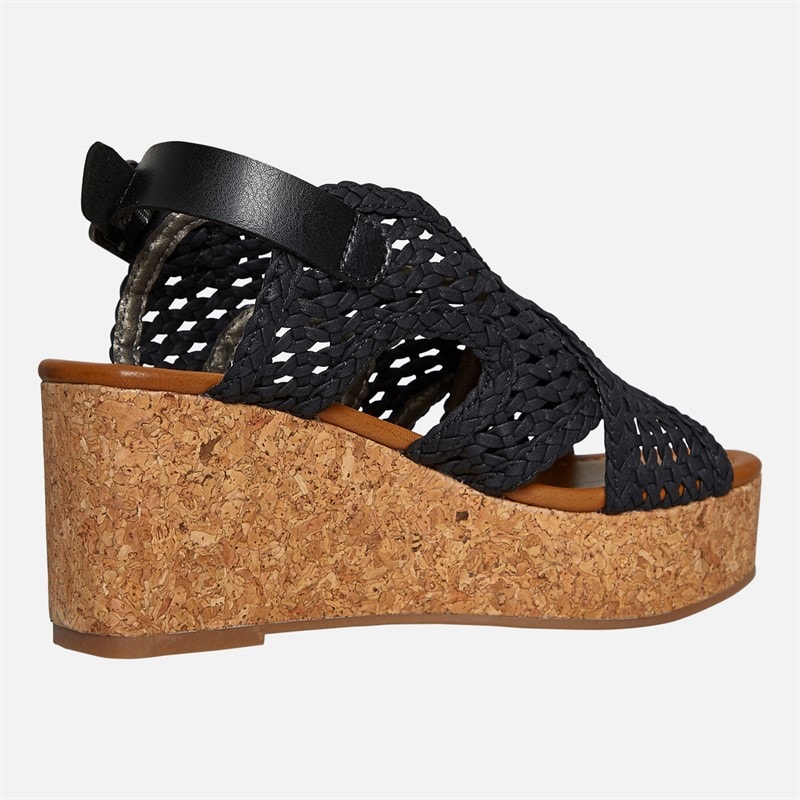 Blowfish Womens Malibu Andrea Wedge Sandals Black - Image 5