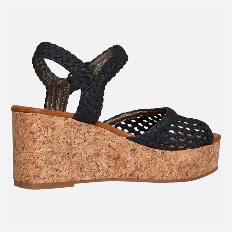 Blowfish Womens Malibu Aric Wedge Sandals Black - Image 5