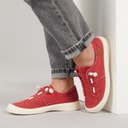Blowfish Womens Malibu Beachside Slip On Canvas Shoes Red