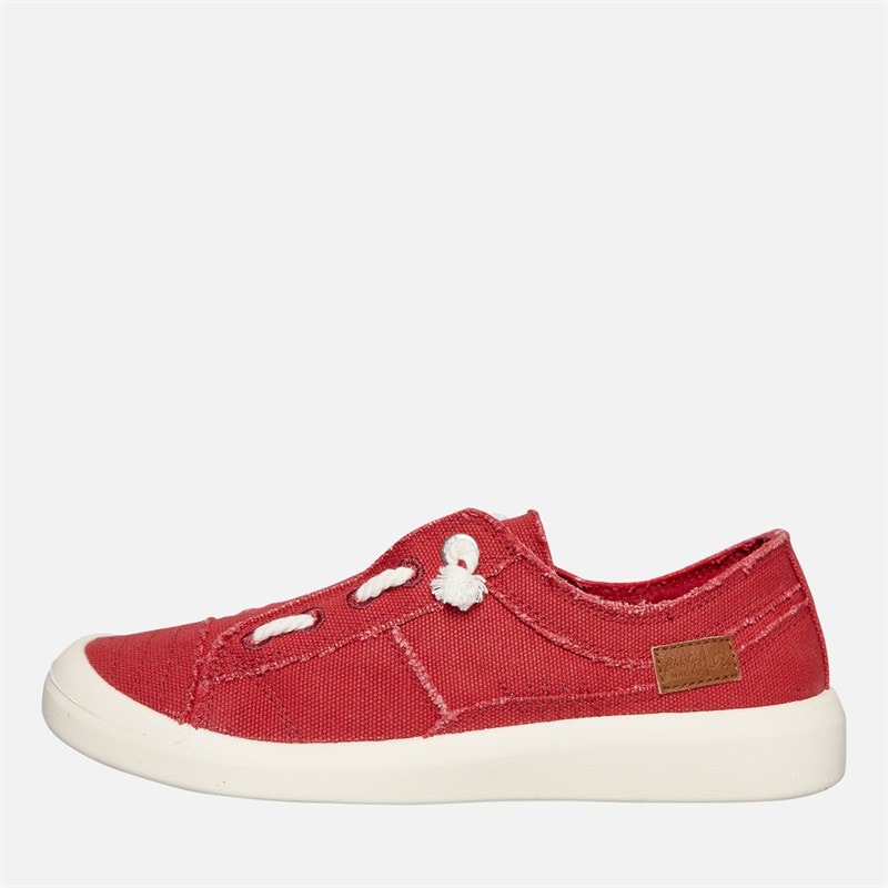 Blowfish Womens Malibu Beachside Slip On Canvas Shoes Red - Image 2