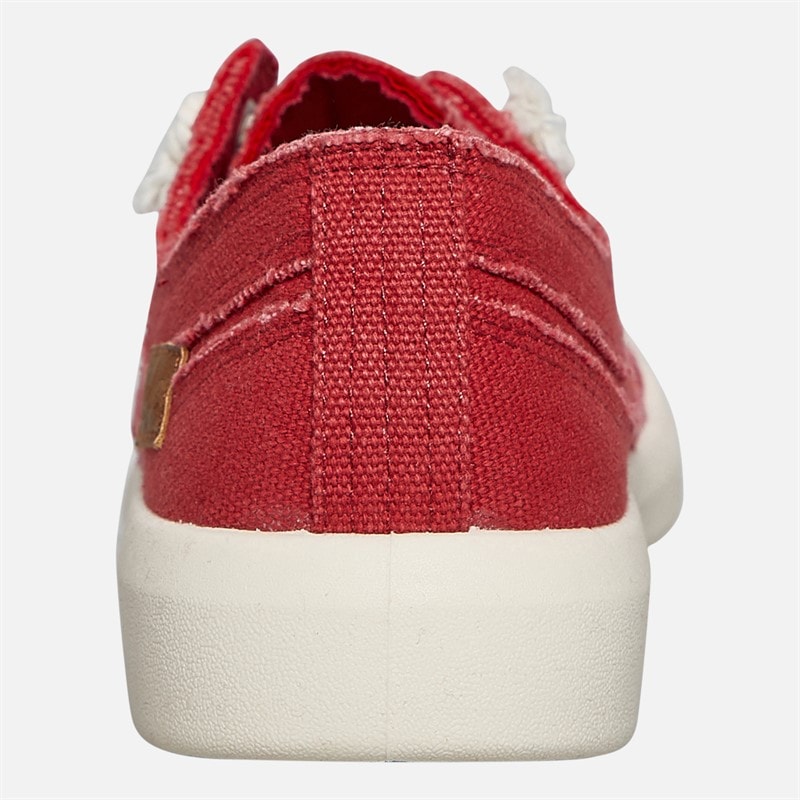 Blowfish Womens Malibu Beachside Slip On Canvas Shoes Red - Image 4