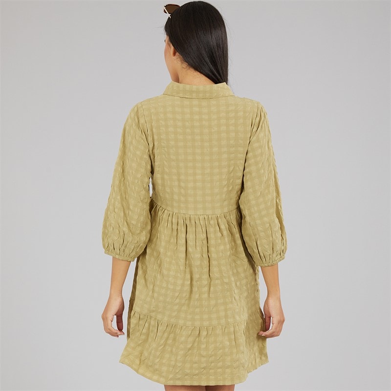 Influence Womens Shirt Dress Khaki - Image 2