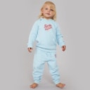 Juicy Couture Girls Heart Tracksuit Crystal Blue