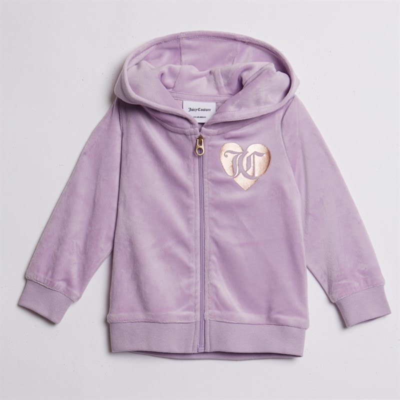 Juicy Couture Baby Girls Velour Tracksuit Lavenula - Image 3