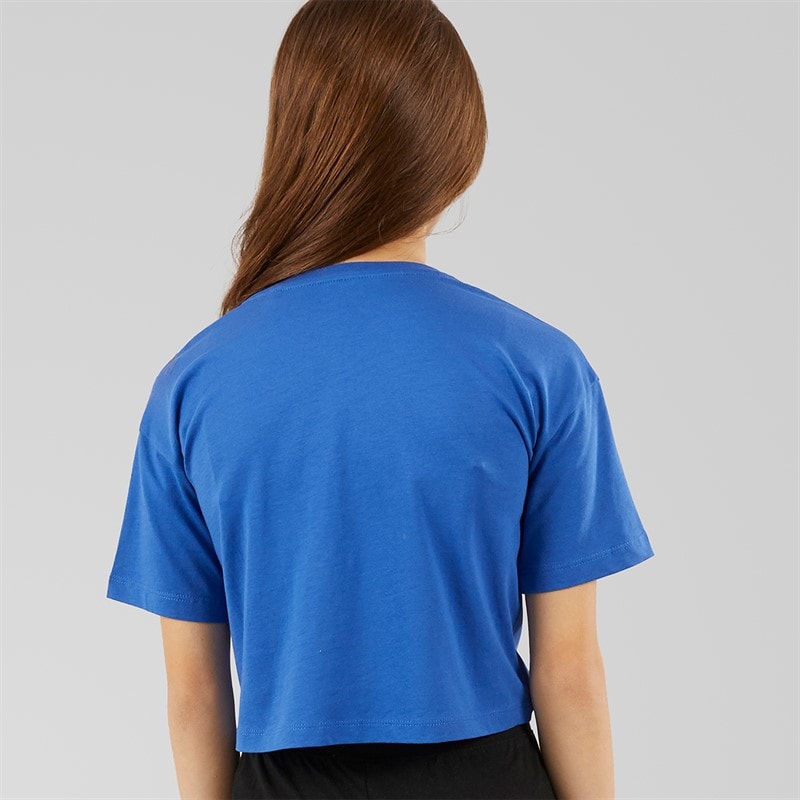 Juicy Couture Girls Tonal Boxy T-Shirt Beaucoup Blue - Image 2