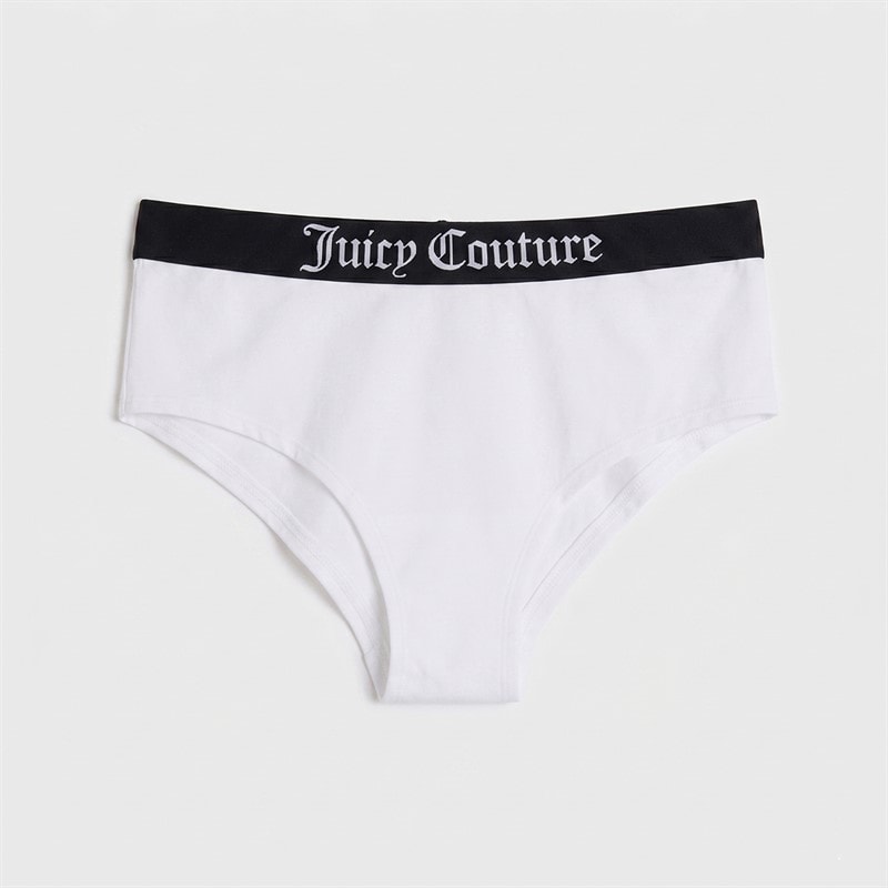 Juicy Couture Girls Three Pack Hipster Briefs Black - Image 2