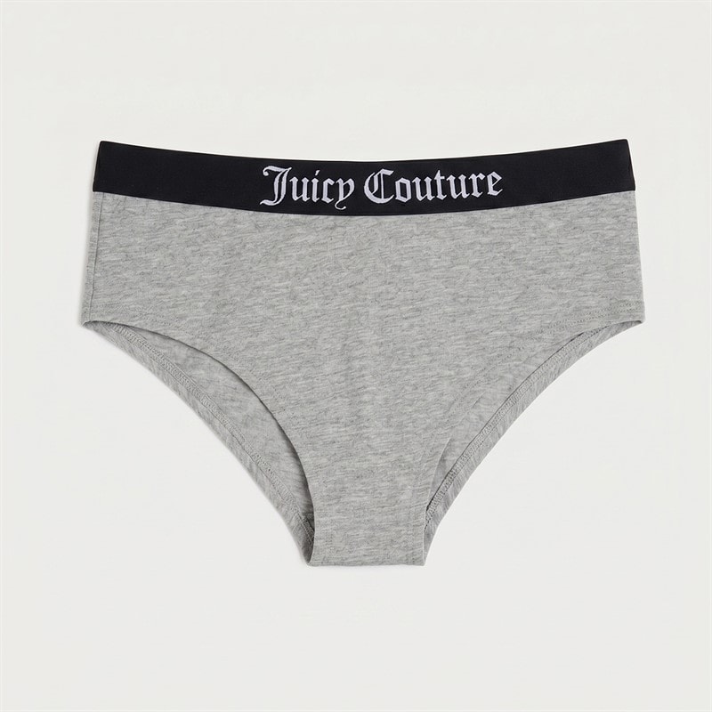 Juicy Couture Girls Three Pack Hipster Briefs Black - Image 4