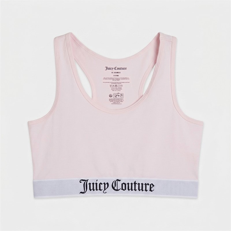 Juicy Couture Girls Two Pack Crop Tops Cherry Blossom - Image 3