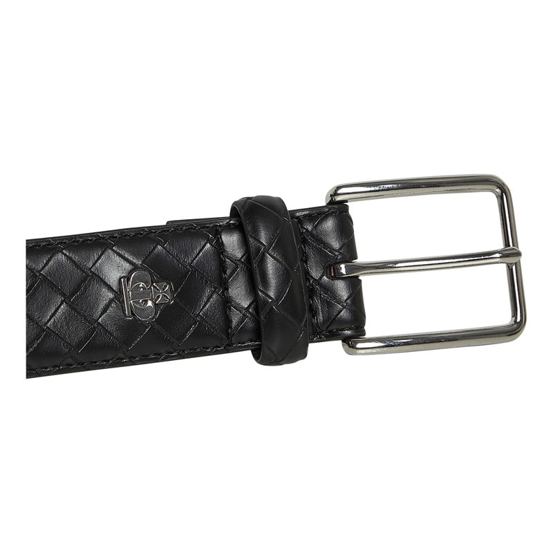 Jeff Banks Mens Turner Weave Belt Black - Image 2