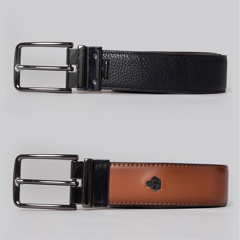 Jeff Banks Mens Reversible Belt Tan/Black - Image 1